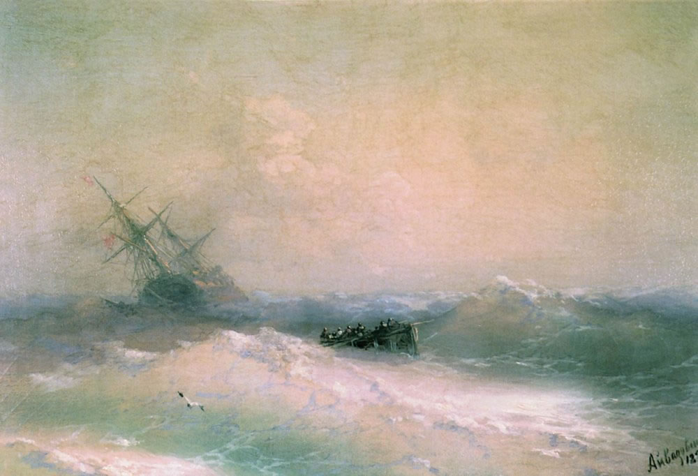 И. Айвазовский. Буря на море. 1893.
